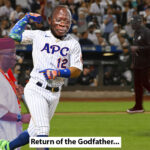 an image of oshiomhole hitting a home-run, with Monday Okpebholo carrying the flag, while Asue Ighodalo and Olumide Akpata lose