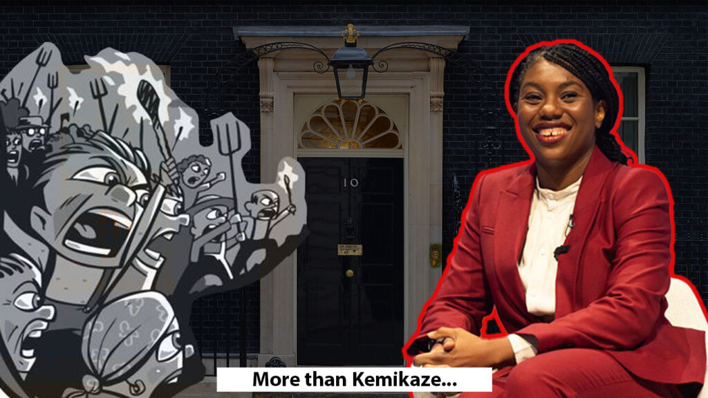 kemi badenoch in front of no10