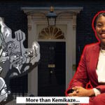 kemi badenoch in front of no10